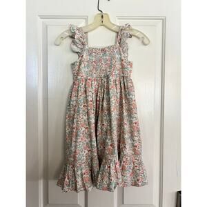 Laura Ashley Girl Multicolor Floral Print Sleeveless Fit & Flare Dress Size 6